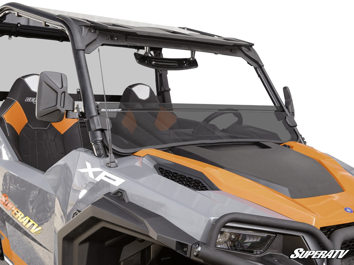SuperATV dark-tint half windshield on Polaris General XP 1000