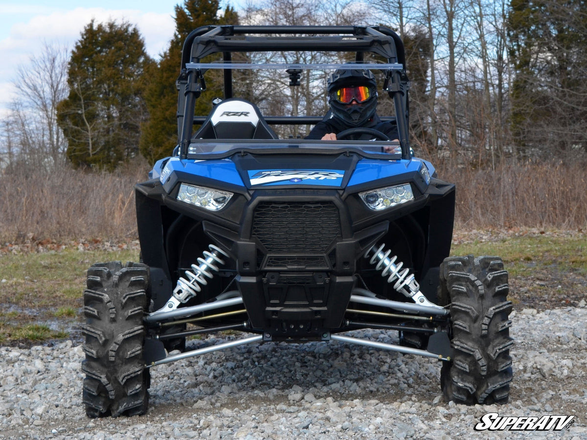 SuperATV flip windshield for 2019-2023 Polaris RZR XP 1000 without Ride Command