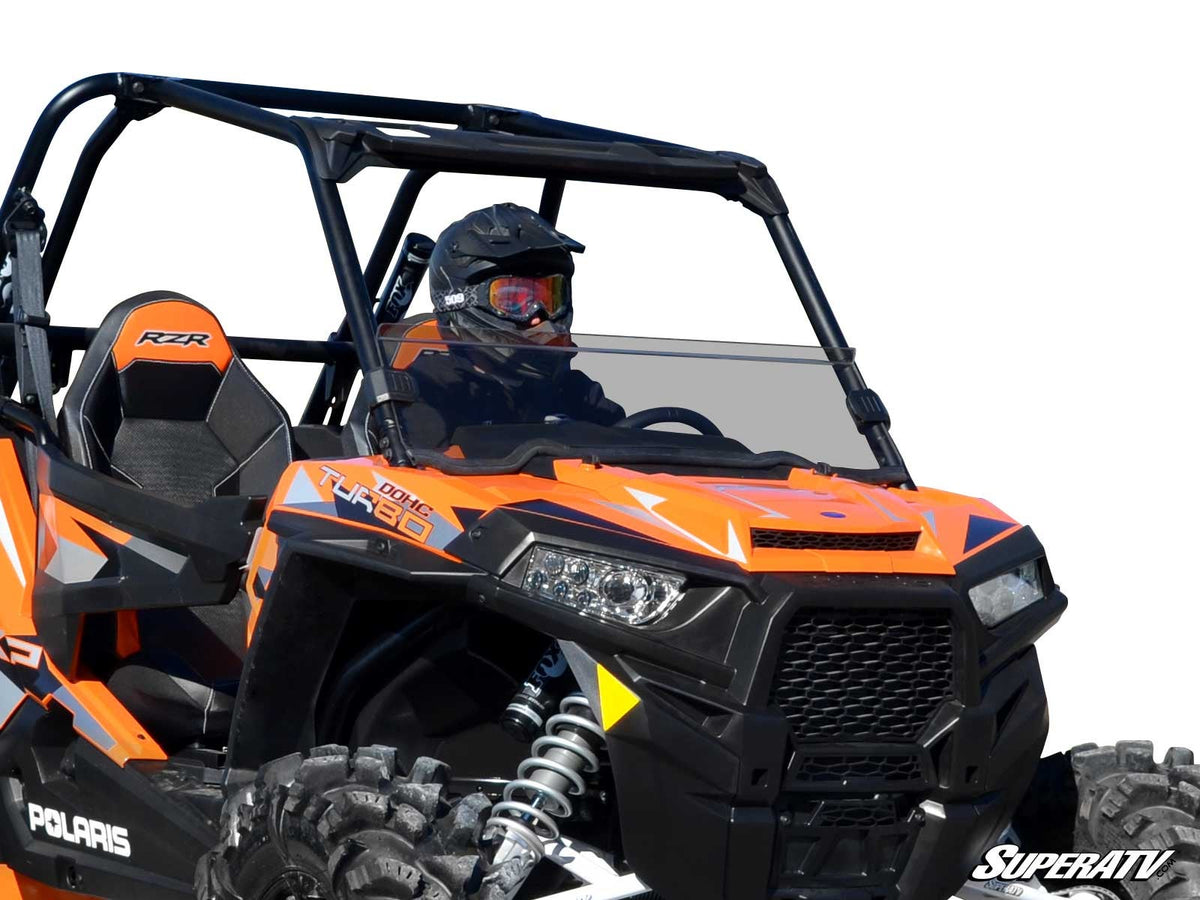 SuperATV light-tint half windshield on a Polaris RZR 900