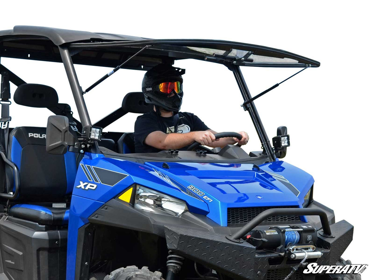 SuperATV Polaris Ranger XP 570 flip windshield