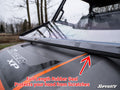 SuperATV Polaris Ranger XP 900 standard flip-down windshield