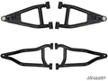 SuperATV Polaris Ranger 900 Diesel High-Clearance 1-Inch Forward-Offset A-Arms — Super Duty 300M Ball Joints, Black