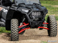 SuperATV Polaris RZR XP Turbo 1.5-Inch Forward-Offset A-Arms — Super Duty 300M Ball Joints, Red