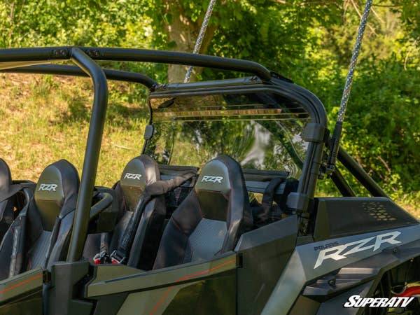 SuperATV standard clear rear windshield for Polaris RZR XP Turbo S