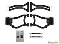 SuperATV Polaris RZR 4 800 High-Clearance 1.5-Inch Rear-Offset A-Arms — Reuses Existing Ball Joints, Black