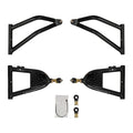 SuperATV Polaris RZR 570 1.5-Inch Forward-Offset A-Arms — Super Duty 300M Ball Joints, Black