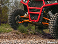 SuperATV Polaris RZR Trail S 900 1.5-Inch Forward-Offset A-Arms — Heavy-Duty Ball Joints, Orange