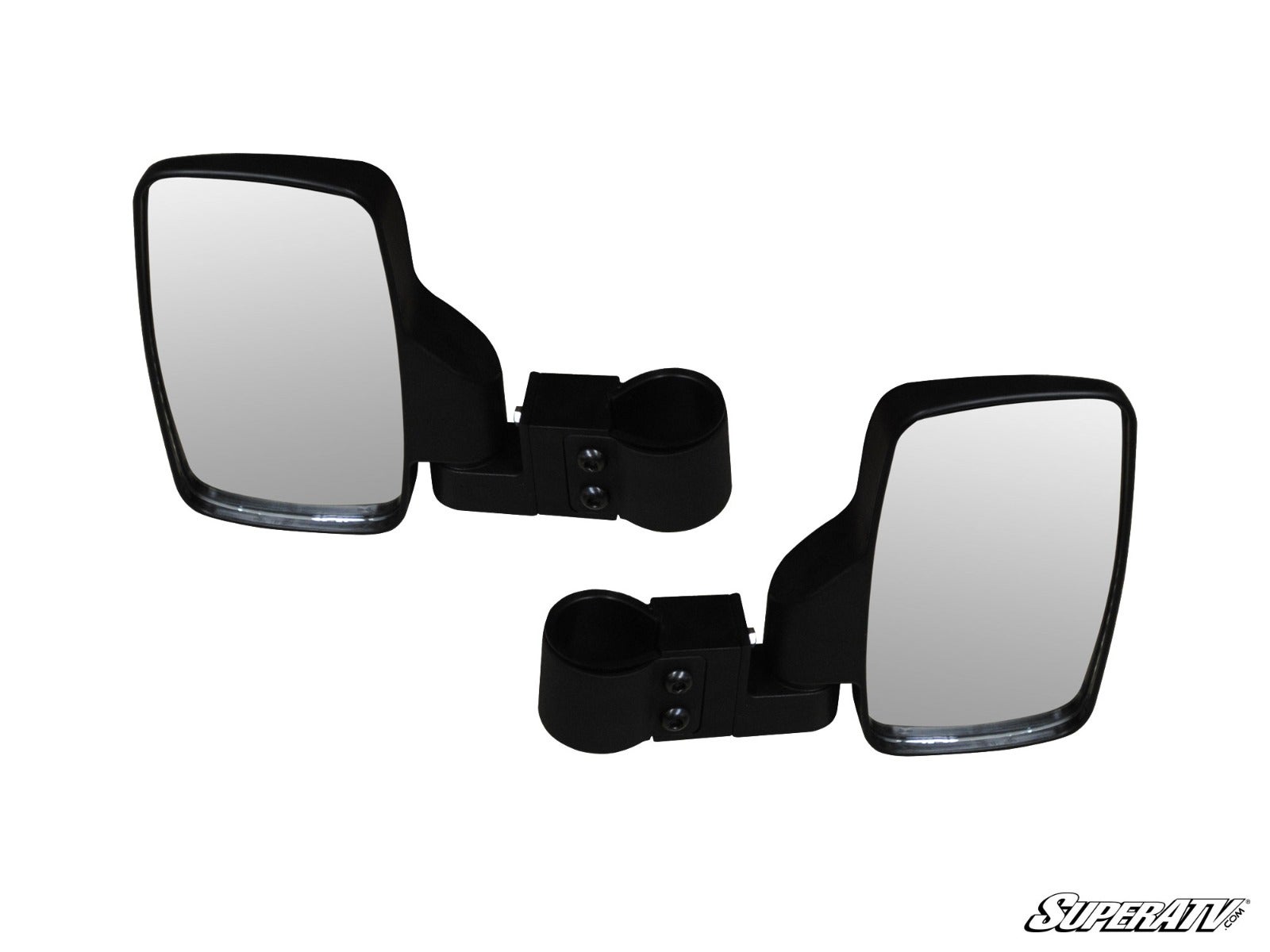 SuperATV Kawasaki side-view mirror pair with convex glass and 1.875-inch mounts