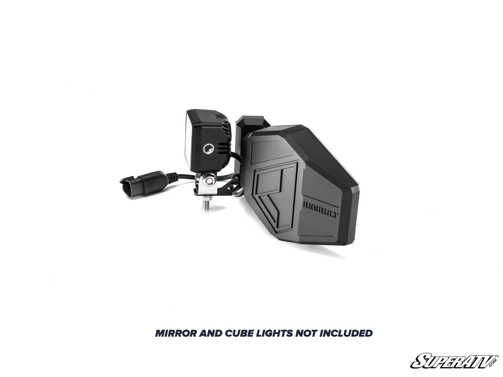 SuperATV 6061 billet aluminum side-view mirror mount for Polaris Xpedition full OEM doors