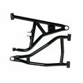 SuperATV Polaris RZR XP 1000 High-Clearance 1.5-Inch Forward-Offset A-Arms — Super Duty 300M Ball Joints, Black