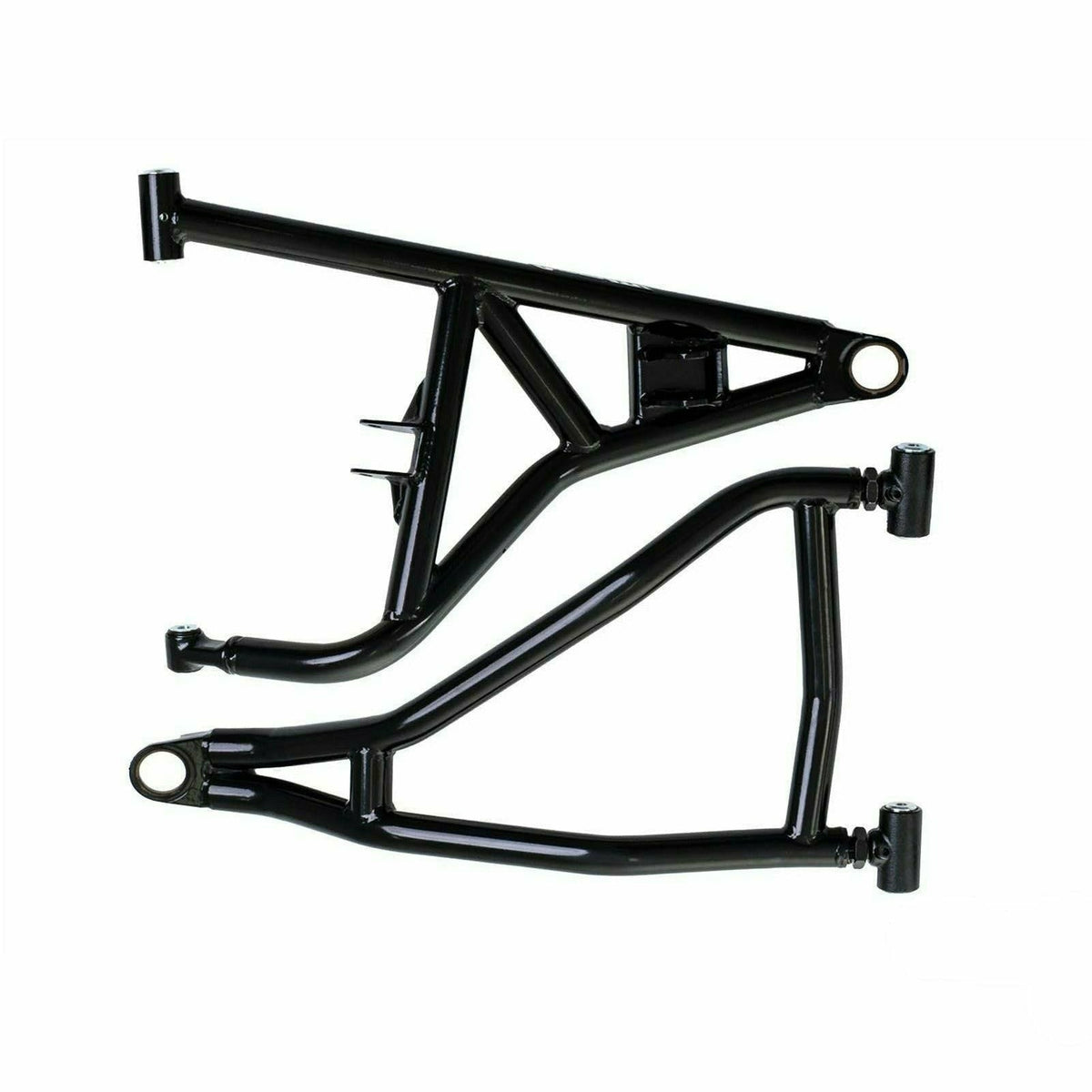 SuperATV Polaris RZR XP 1000 High-Clearance 1.5-Inch Forward-Offset A-Arms — Super Duty 300M Ball Joints, Black