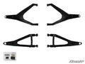 SuperATV Can-Am Maverick X3 High-Clearance Boxed Front A-Arms — Reuses Existing Ball Joints, Black