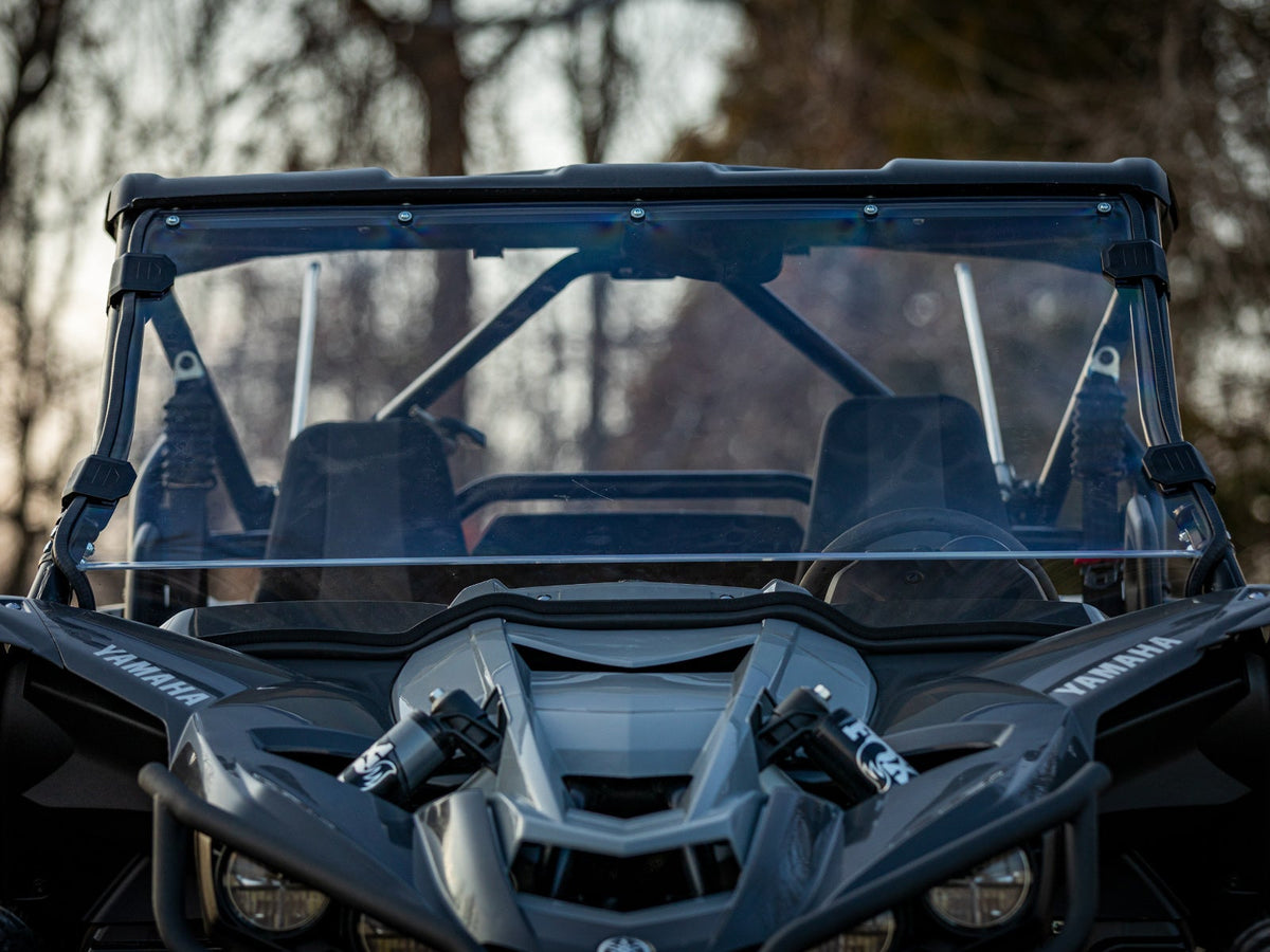 SuperATV scratch-resistant full windshield for Yamaha YXZ