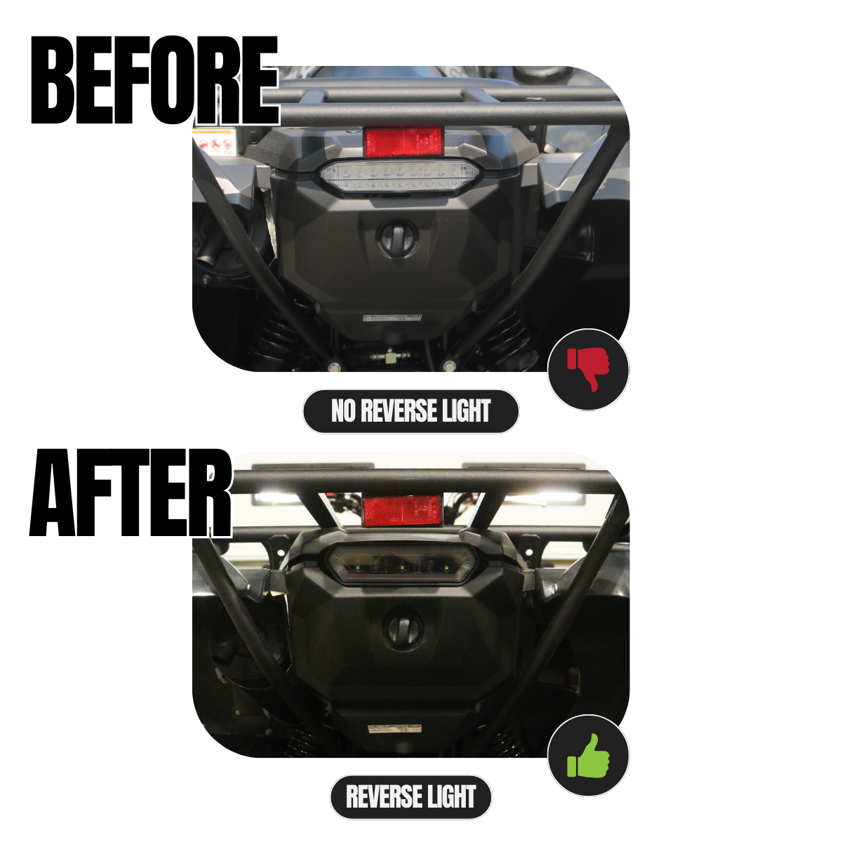 2016+ Yamaha Grizzly 700 ATV Tail Light with Reverse - product detail 2