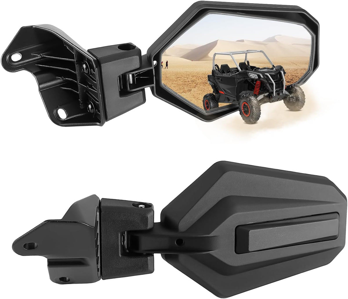 test One Pair Side Mirrors for Can-Am Maverick Sport & Trail, Commander