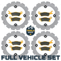 Can-Am Outlander 1000/850/650/450 6x6 2015-2026 Ridge Rider Rotor and Pad Kit