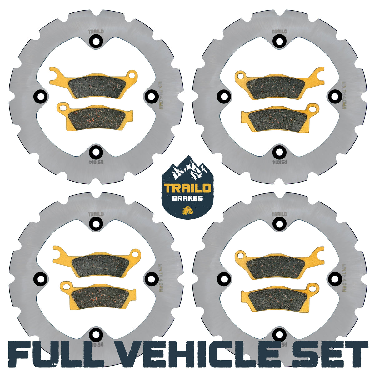 Can-Am Renegade 1000/850/800/570/500 2012-2019 Ridge Rider Rotor and Pad Kit