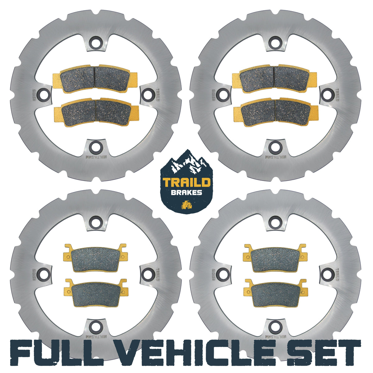 Kawasaki KRX/KRX4 1000 2020-2026 Ridge Rider Rotor and Brake Pad Kit