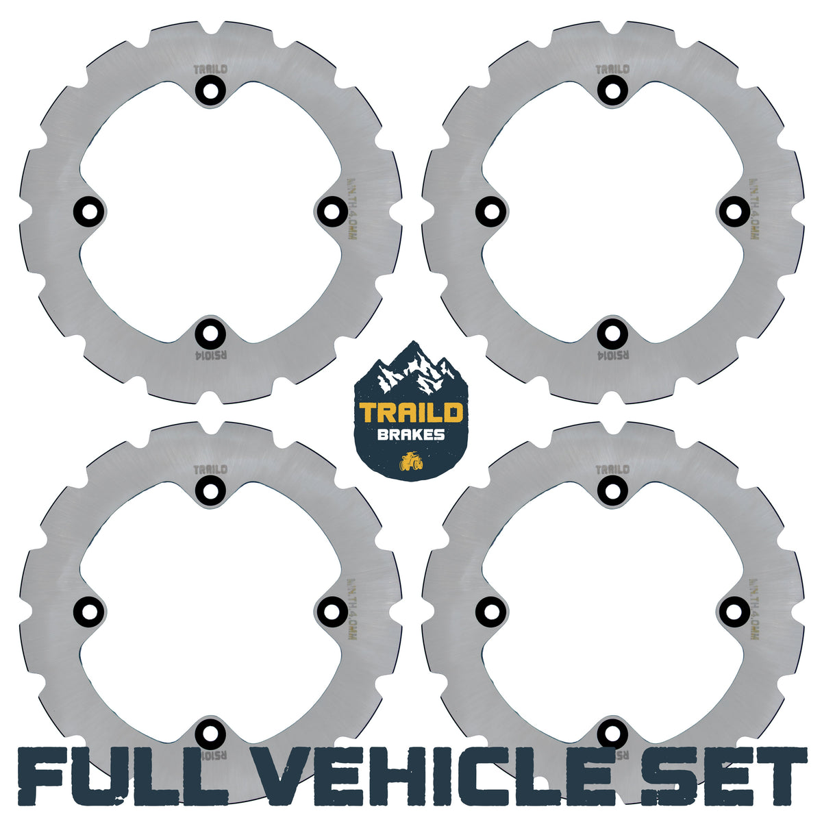 Can-Am Outlander 1000/850/650/450 6x6 2015-2026 Ridge Rider Disc Brake Rotor Kit
