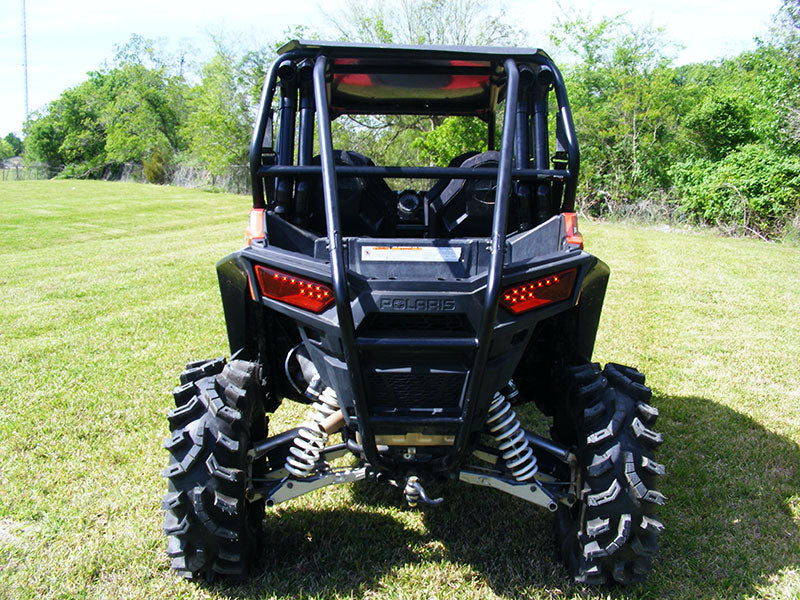 Polaris RZR 1000S snorkel kit installed — rear view