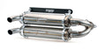 Trinity Racing TR-4152S-SS stainless slip-on exhaust for Polaris RZR Turbo and Turbo S