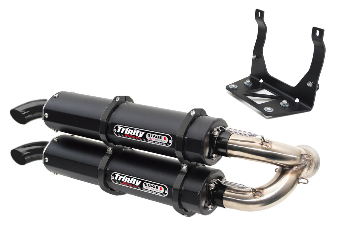 Trinity Racing Cerakote slip-on exhaust for 2017 and newer Can-Am Maverick X3 TR-4160S-C2