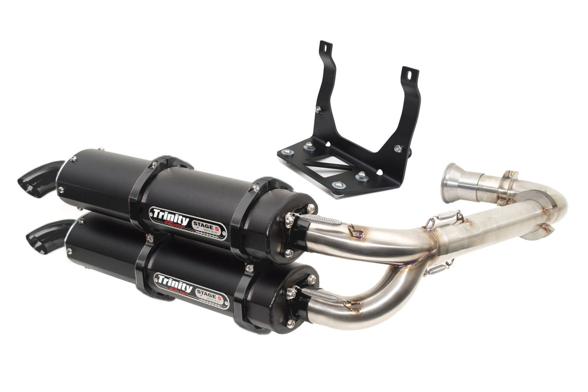 Trinity Racing Cerakote full exhaust for 2017 and newer Can-Am Maverick X3 TR-4161D-C2