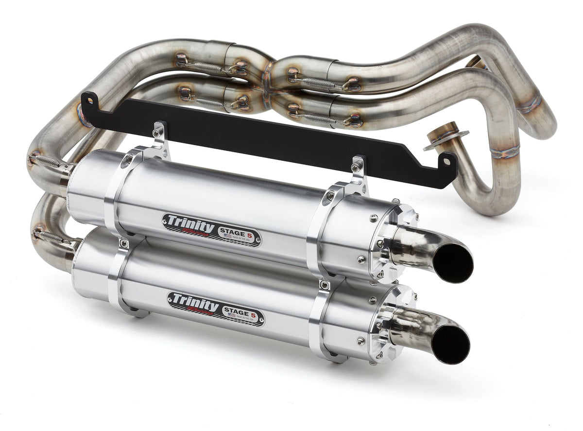 Trinity Racing brushed full exhaust for 2019-2025 Honda Talon TR-4170D