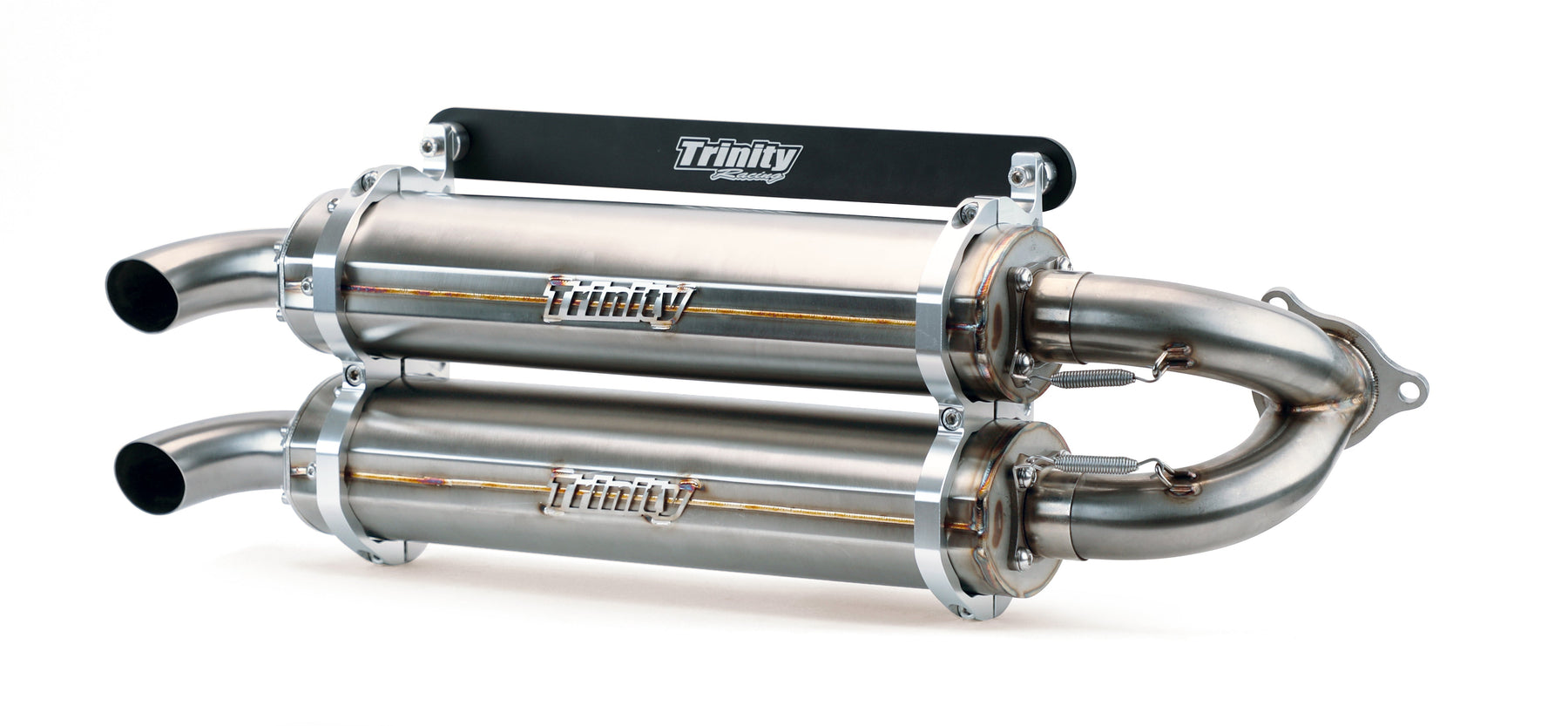 Trinity Racing stainless dual slip-on exhaust for Polaris RZR Pro XP, Turbo R and Pro S TR-4173S-SS