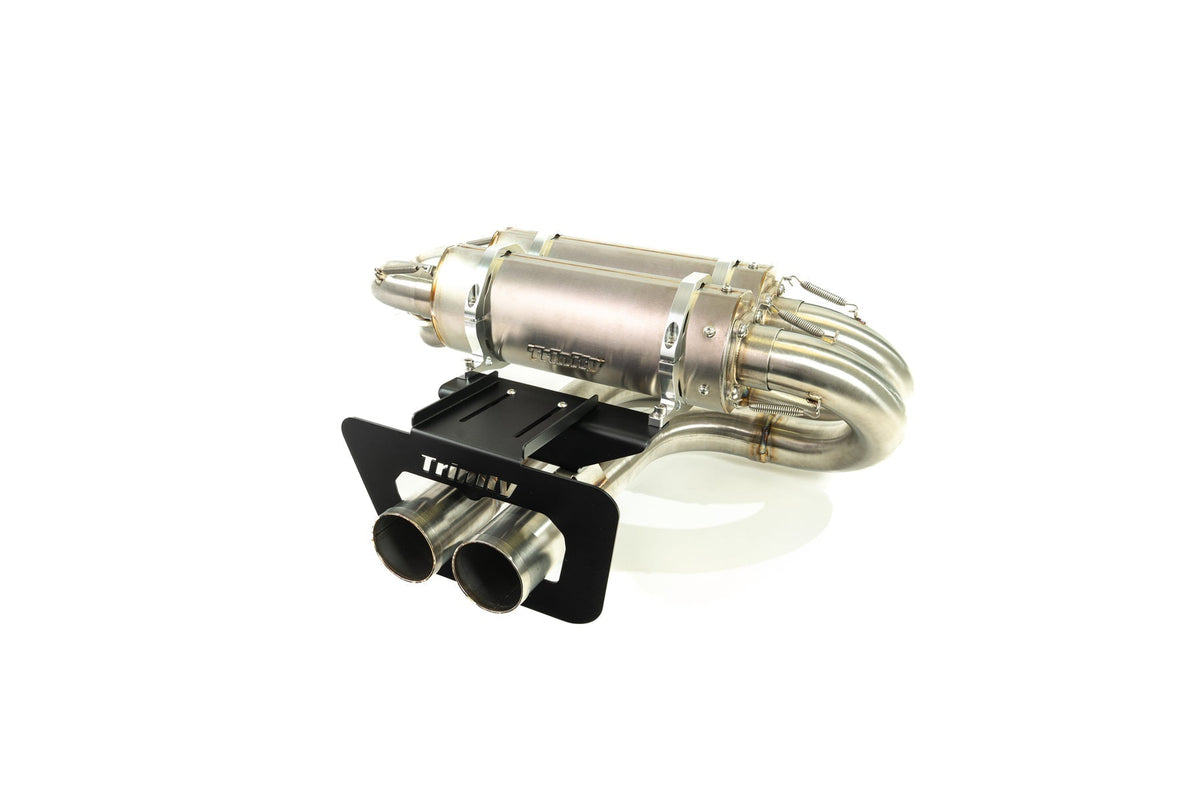 Trinity Racing center-exit slip-on exhaust for 2024-2025 Can-Am Maverick R TR-4187S-SS