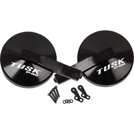 Tusk Alloy UTV Mirror Kit w/A-Pillar Mounts - Polaris RZR XP