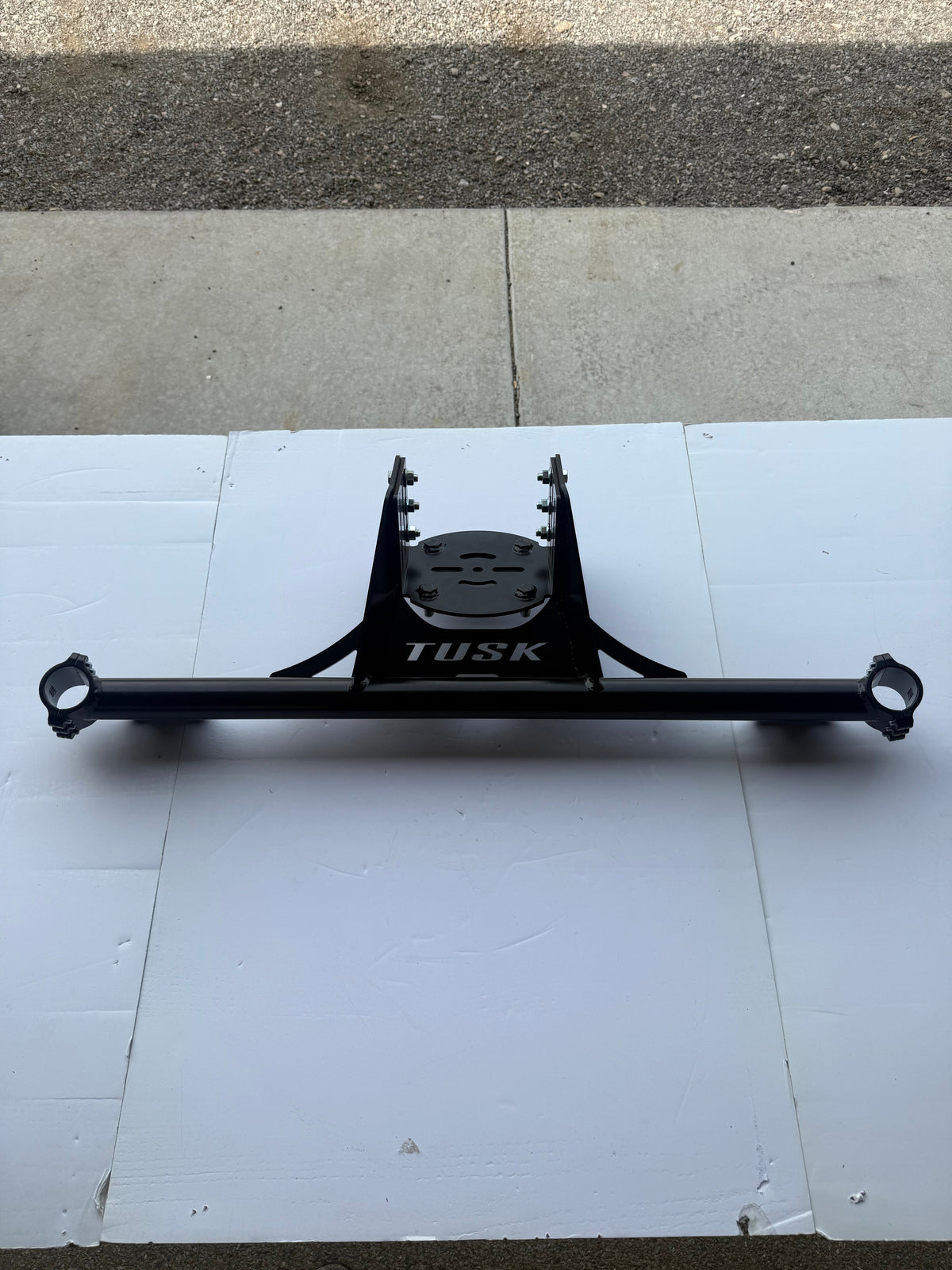 Tusk 176-394-0032 Spare Tire Carrier Heavy-Duty Roof Height Profile or Below Adjustable for Wheel Offset Compatible with Polaris RZR XP 1000 2024-2026/RZR XP 4 1000 2024-2026 4/156