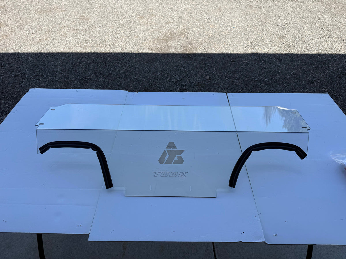 Tusk 177-039-0034 UTV Polycarb Rear Window Clear - Scratch Resistant - With Speaker Cut Outs For POLARIS RZR Turbo R 4 Ultimate 2022