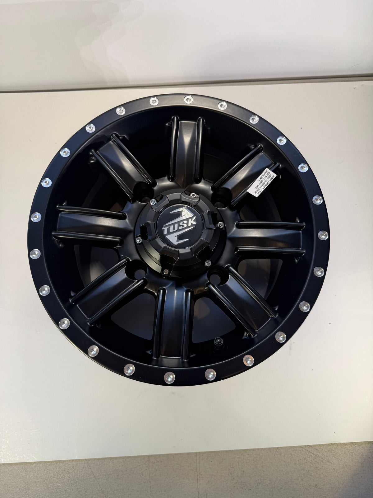 Tusk 185-276-0002  4/137 Cascade Wheel 12x7 5.0 + 2.0 Matte Black for Honda Pioneer 1000-5 2016-2024