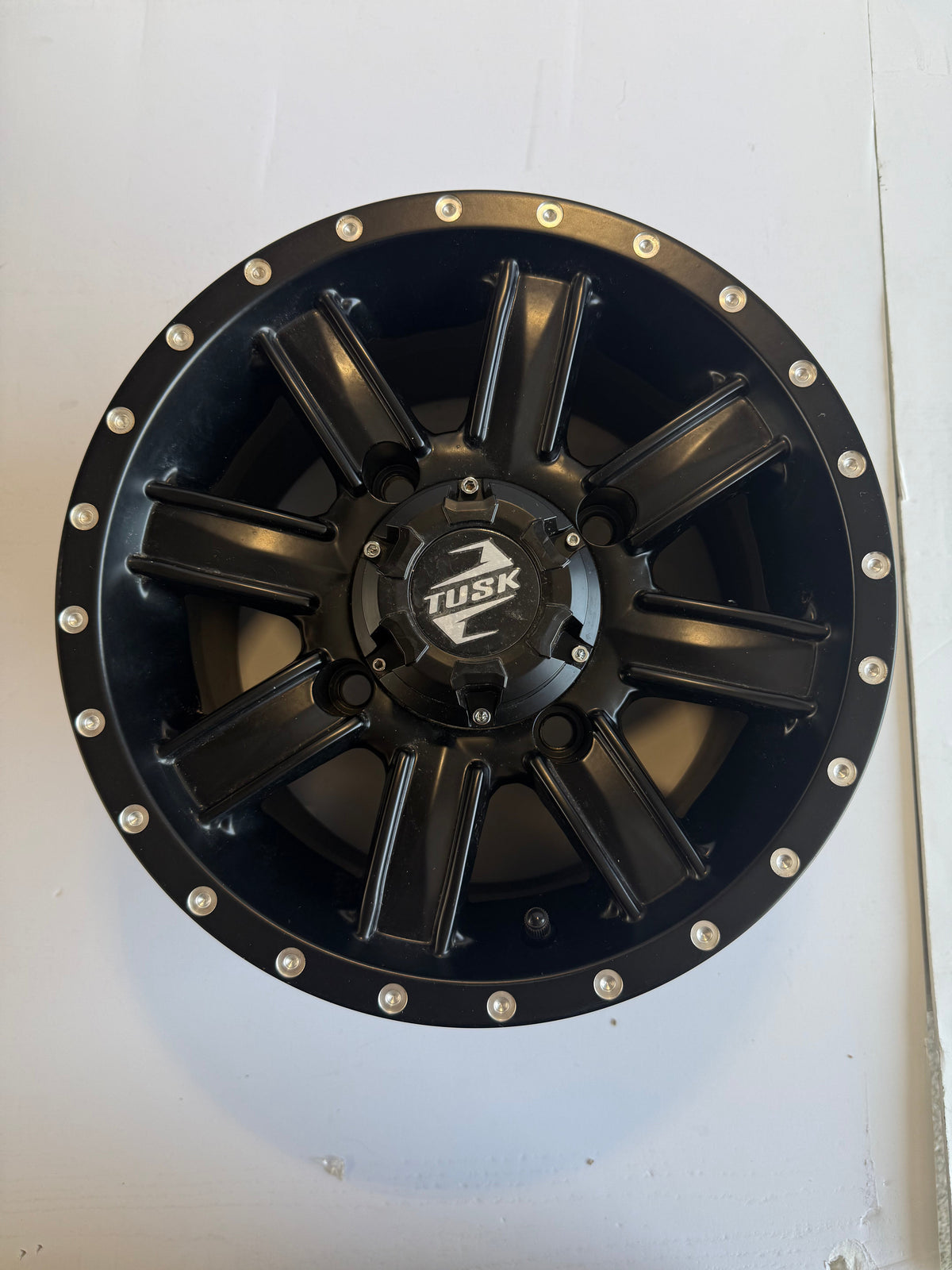Tusk 185-276-0002 (4PK) 4/137 Cascade Wheel 12x7 5.0 + 2.0 Matte Black