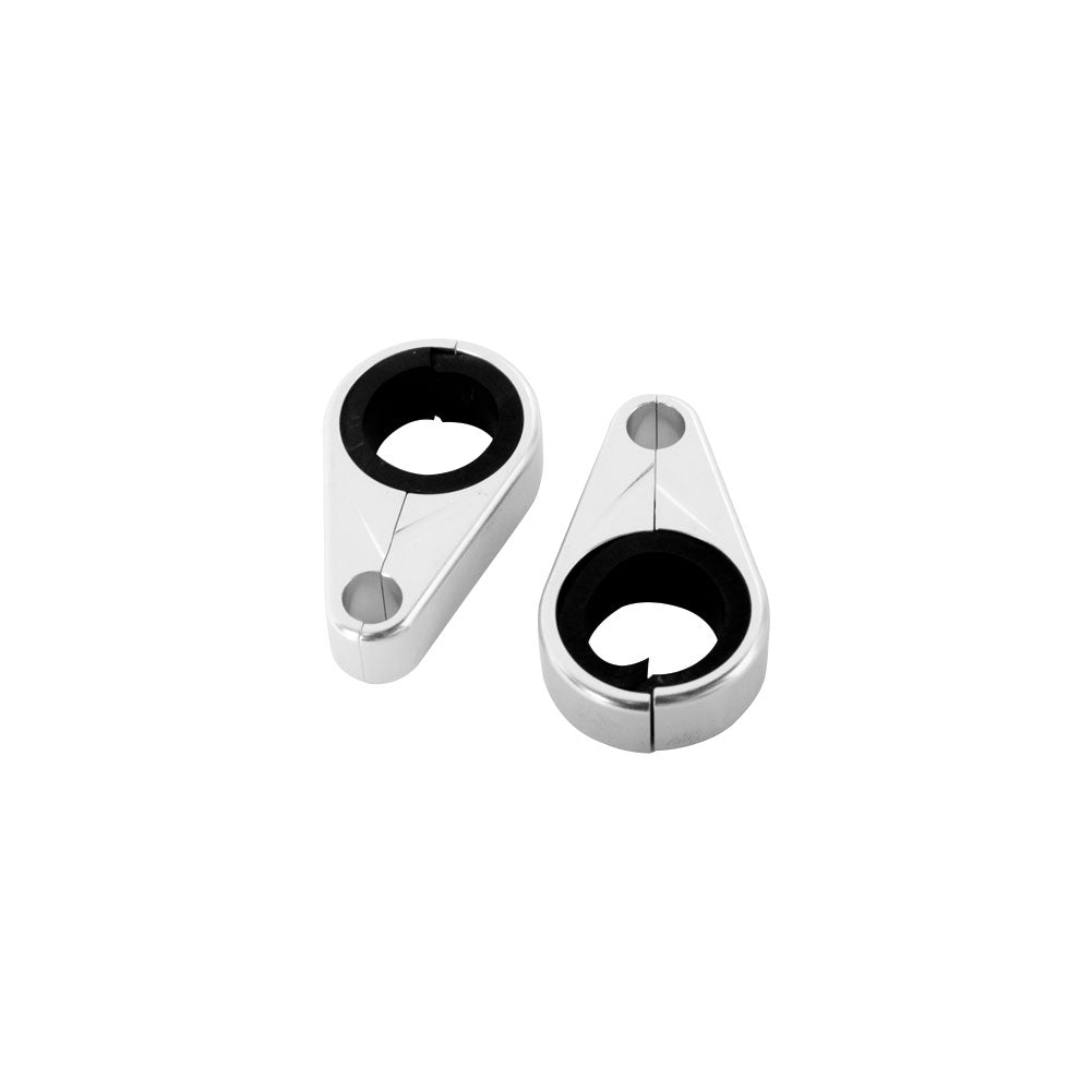 Tusk Billet Brake Line Clamps Silver #BLC-1-S