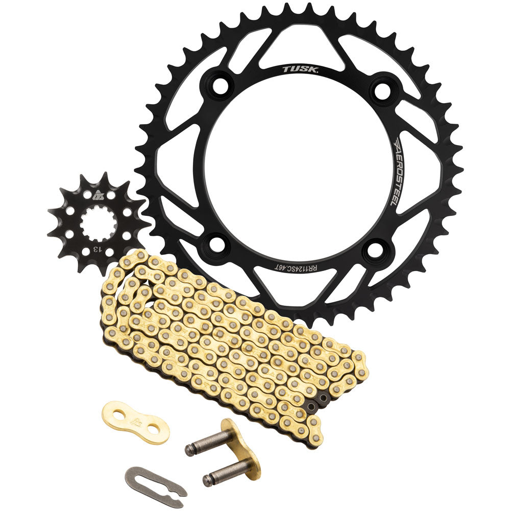 Tusk Chain and Sprocket Kit - AeroSteel Rear / 428 Gold Plated Race Chain - Rear - 2199180001
