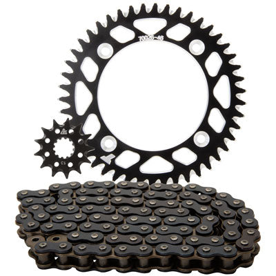 Tusk Chain and Sprocket Kit - Aluminum Rear / 428 Off-Road Chain - Blue Rear Sprocket - Rear