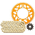 Tusk Chain and Sprocket Kit - Aluminum Rear/Gold X-Ring Chain - Black Rear Sprocket - 2152700214