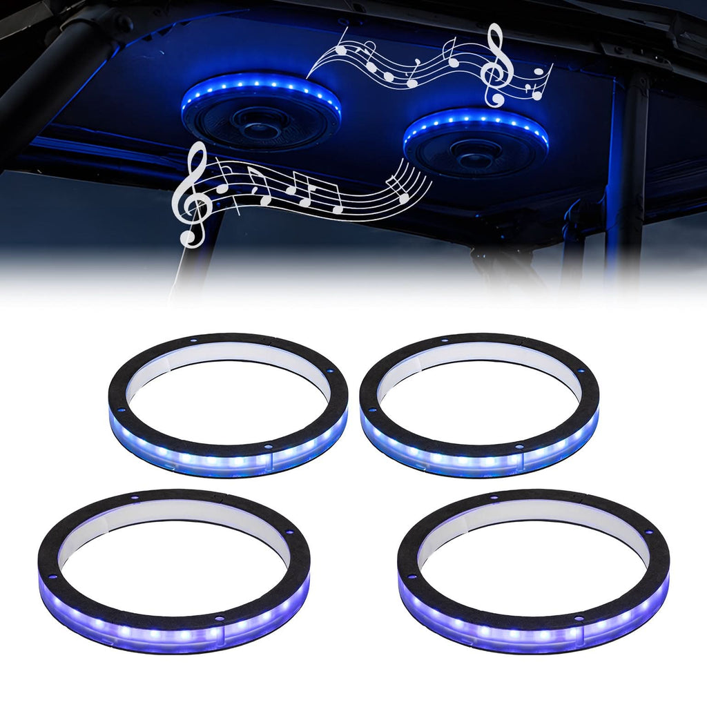 Universal 6.5" Dreamcolor LED Speaker Rings (4 Pack)