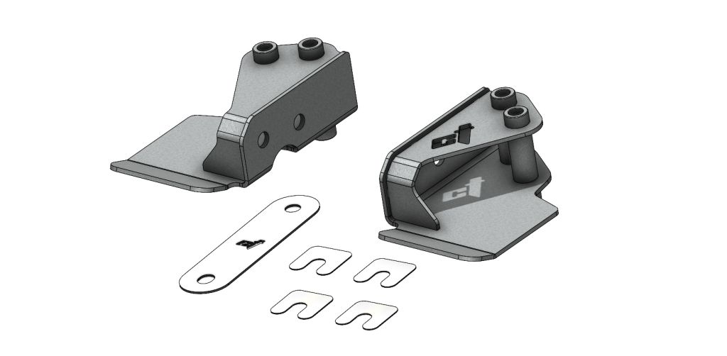 CT Race Worx differential brackets for Polaris RZR Pro R