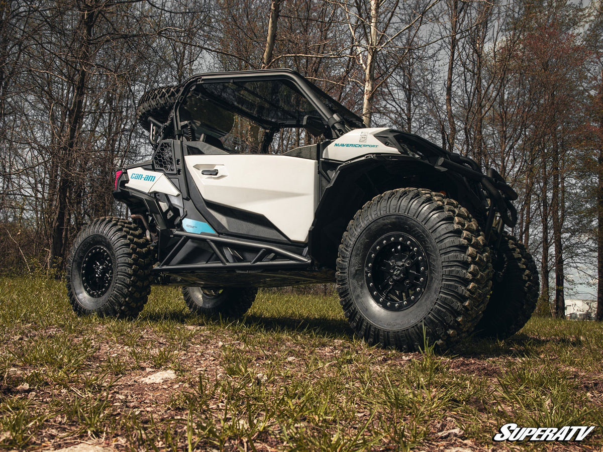 SuperATV Can-Am Maverick Trail Nerf Bars - side view