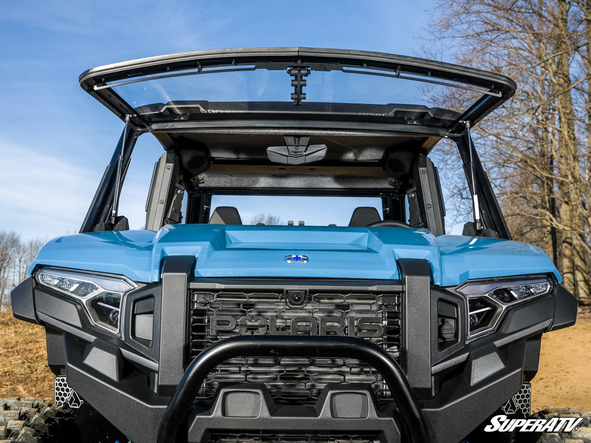 Polaris Xpedition flip windshield open position