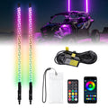 UTV/ATV Universal 3FT RGB Spiral LED Whip Lights (2PCS)-NEWFLASH