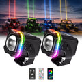UTV/ATV Universal RGB Whipless LED Whip Lights with Turn Signal