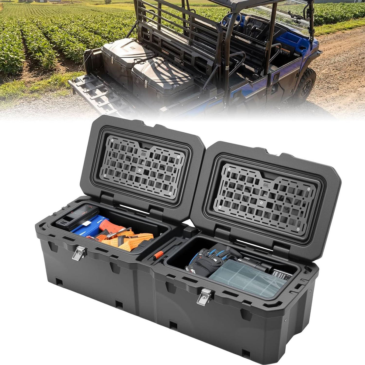UTV Bed Storage Box 110L For Kawasaki Mule Pro