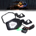 UTV LED Lighted Side Mirrors with Flowing Turn Signal for Polaris RZR Talon 1000 Can Am X3