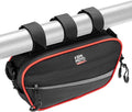 UTV Roll Cage Storage Bag for UTV, ATV, Golf Cart, Bike, 11" x 5", Black & Red