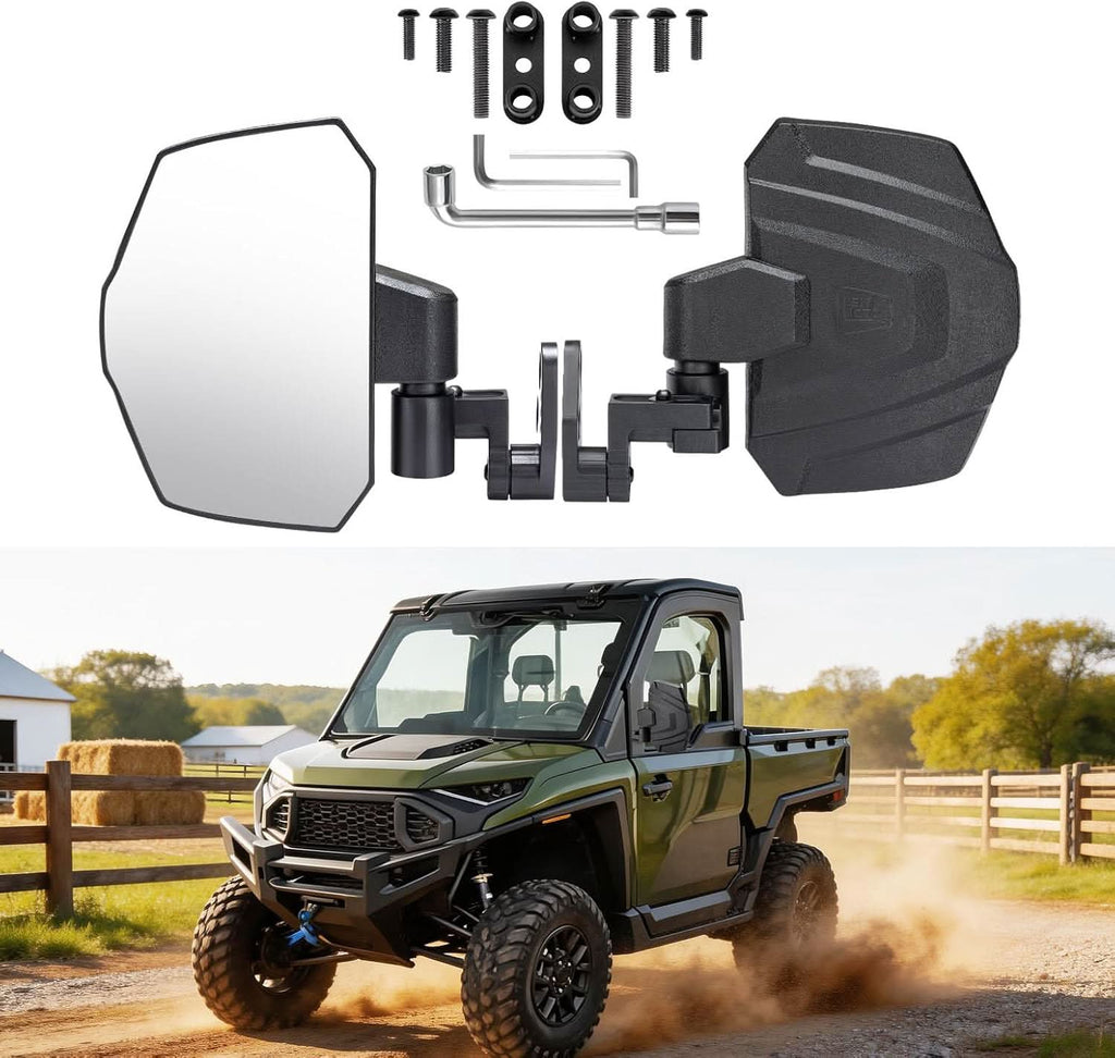 UTV Side Mirrors for Polaris Ranger Crew/XD 1500 2024-2026