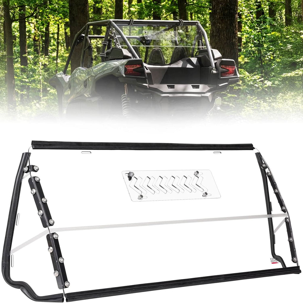 UTV Sliding Rear Windshield For Kawasaki Teryx KRX 4 1000
